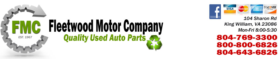 Used Auto & Truck Parts Sales in Richmond, VA